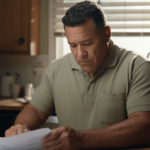 Man filling out medical documentation for SSDI